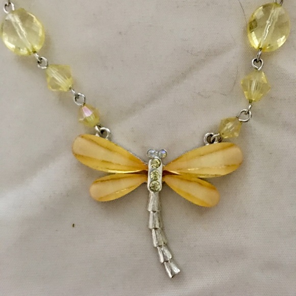Dragonfly yellow choker - Picture 3 of 3